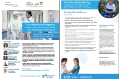Policy Review Magazine - Ad for Wednesday 20th July 2007 on Wellbeing of Older People - woman in wheelchair