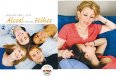 Alcool com seus Filhos brochure (Portuguese) - Mother and daughter