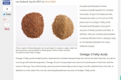 Livestrong.com - Flaxseed for Children