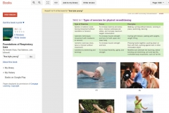 Book Foundations of Respiratory care - (A) woman swimmer